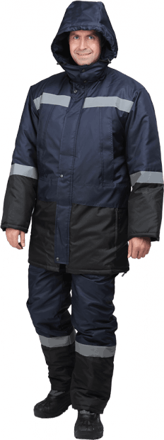 Костюм МЕРКУРИЙ зимний, т/синий-черный Кос 604