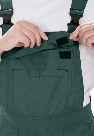 Костюм мужской ТЕХНИК 2 от механических воздействий и ОПЗ (куртка, полукомбинезон), темно-зелёный/черный