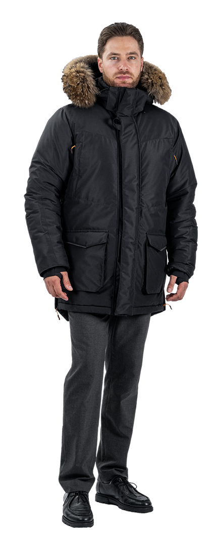 Куртка мужская iForm ORIGINAL от пониженных температур воздуха и ветра, механических воздействий и ОПЗ, черный