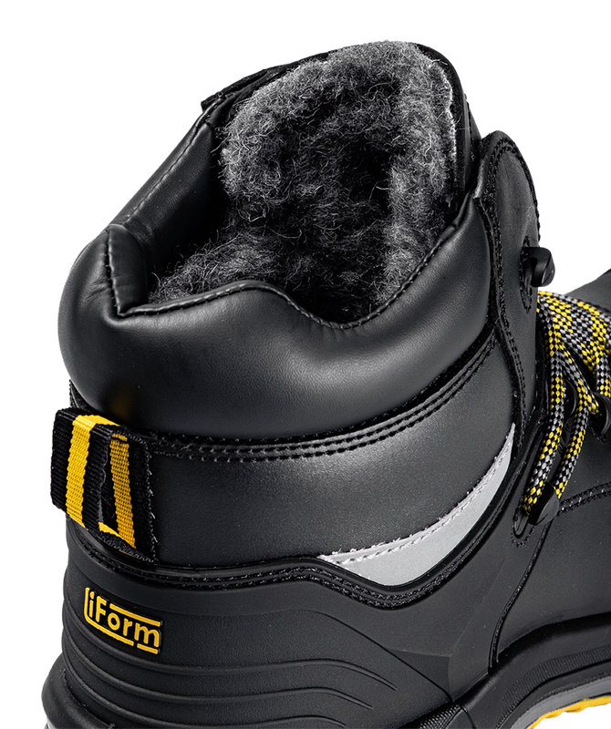 Ботинки iForm® ORIGINAL (ОРИДЖИНАЛ) с КП и КС шерст. мех, кожаные ПУ/нитрил