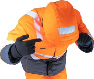 Костюм РЕФЛЕКТ-2 зимний, Со - 3-й класс защиты, Тнв - 4-й класс защ, флуоресцентный оранжевый-серый Кос 759