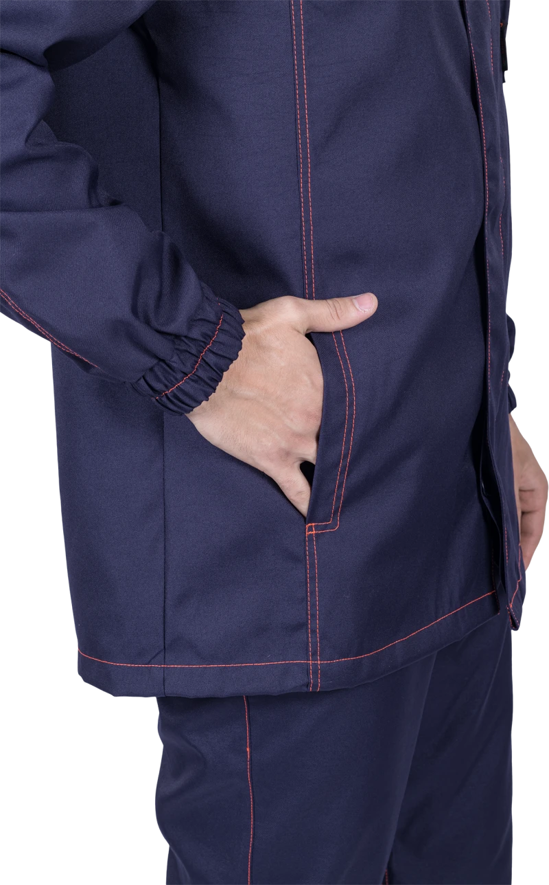 Костюм мужской ХИМОС (куртка, брюки, берет) от растворов кислот и щелочей, механических воздействий