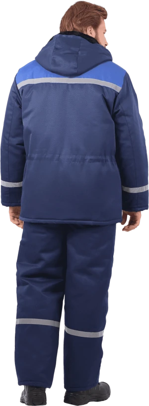 Костюм зимний, т/синий-василёк